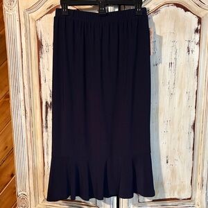 ZadieB’s -Elegant Navy Women's Skirt
No slits.